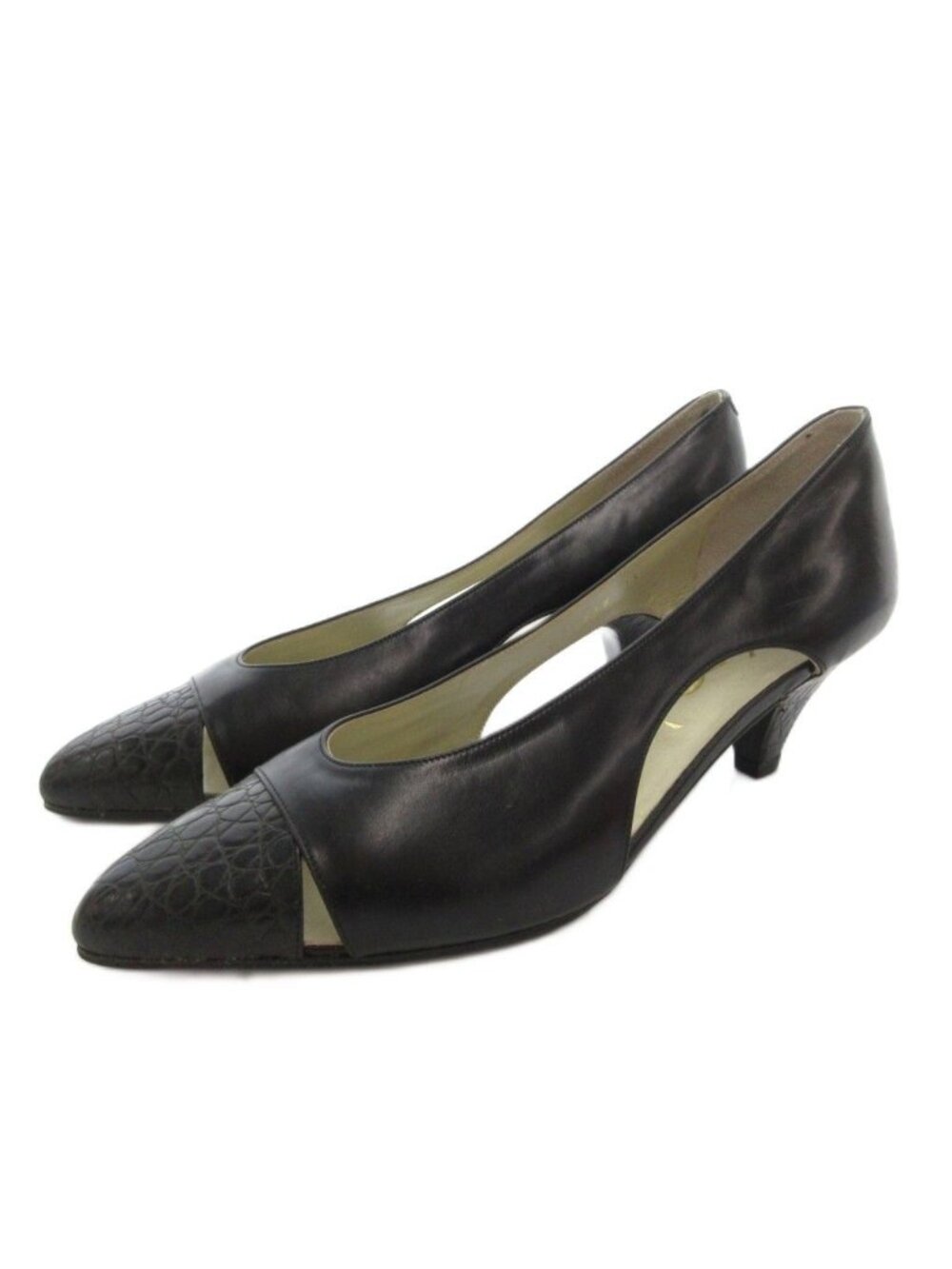Saint Laurent Paris Pumps Leather Black Heels
